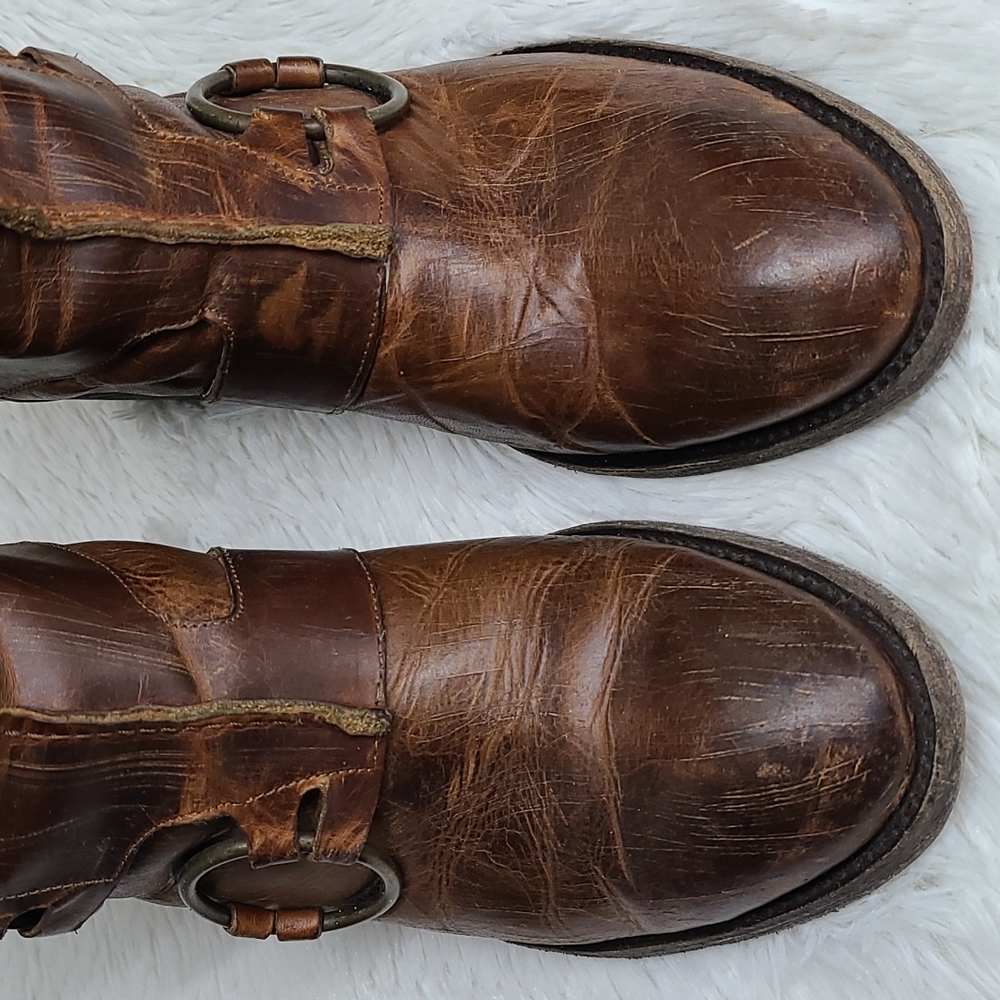 Old Gringo Brown Ankle Boots with Buckle Detail - Picture 7 of 9